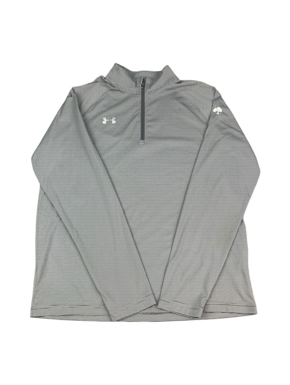 Under Armour 1/4 Zip Pullover Top, Loose Fit, Heat Gear, Gray, Men’s Large